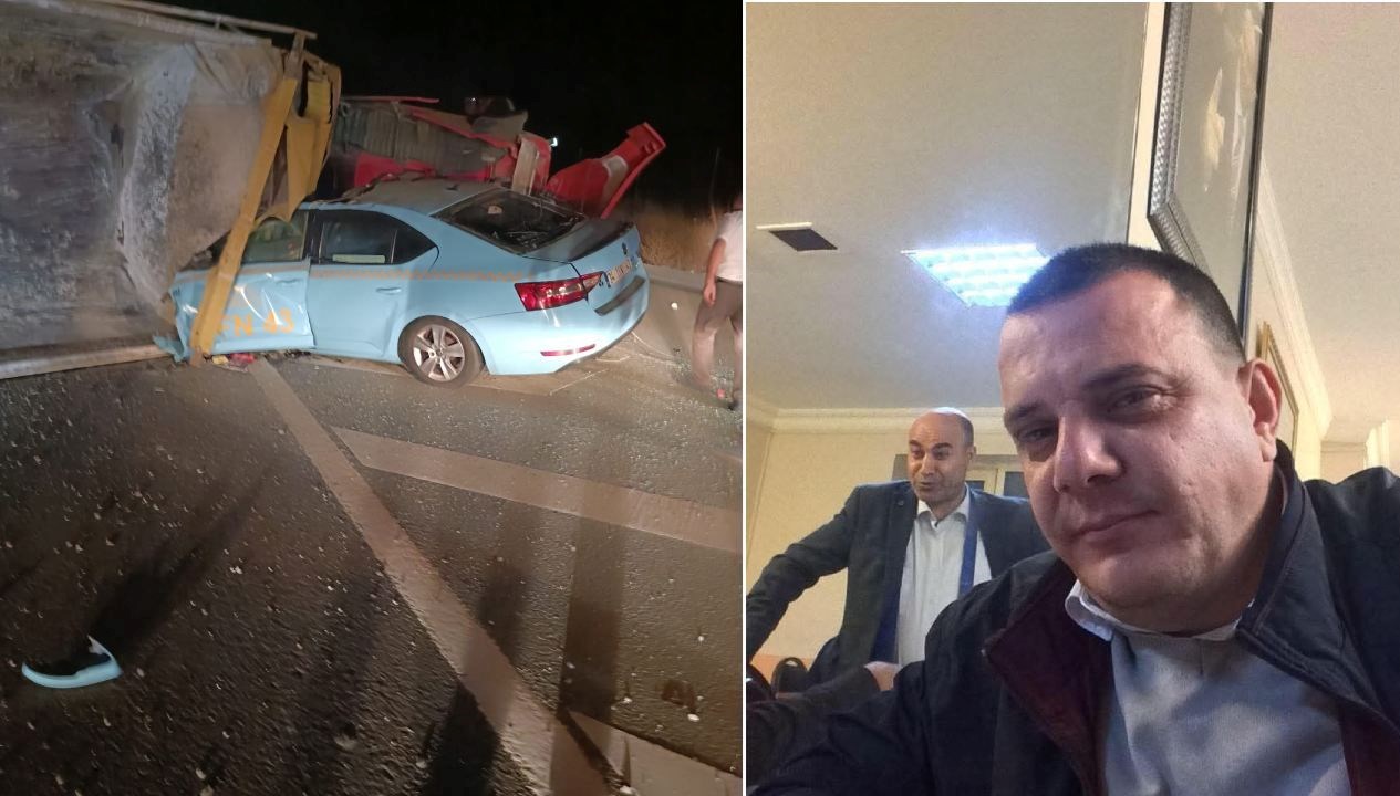 korkunc olum hafriyat kamyonu taksinin uzerine devrildi V8mYnfUE