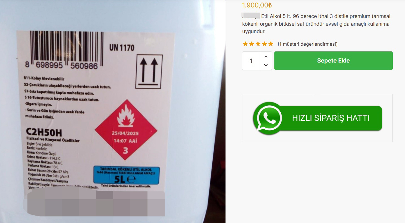 İnternetten bidonla alınıp pet şişede satılıyor | Uzmanından sahte alkol uyarısı