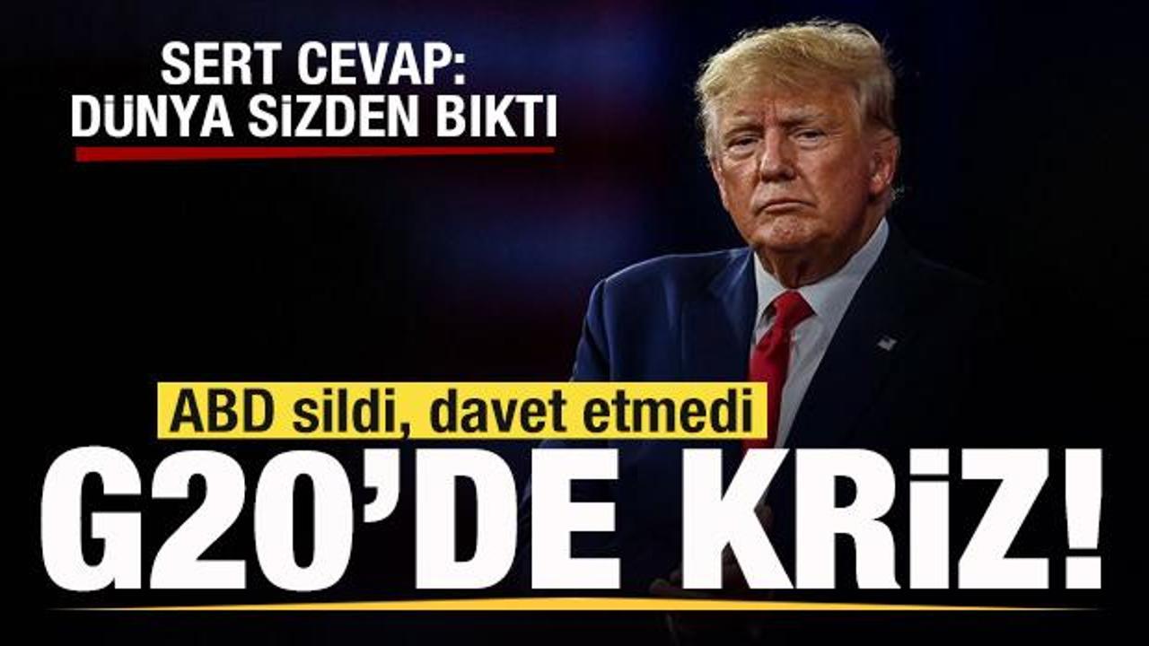 Son dakika: G20’de kriz! ABD sildi, davet etmedi! Sert cevap: Dünya sizden bıktı