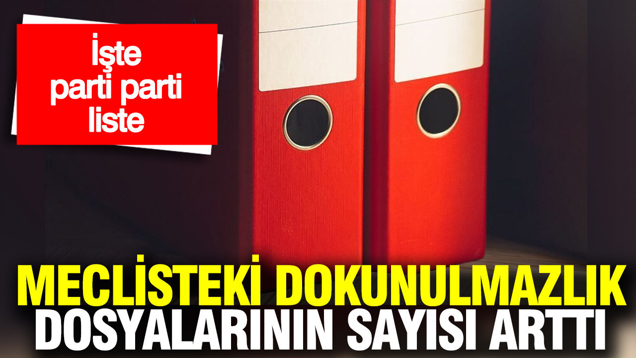 TBMM’de Dokunulmazlık Dosyaları Artış Gösterdi